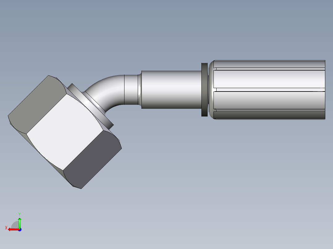 0C43系列-24°重型45°头后视图