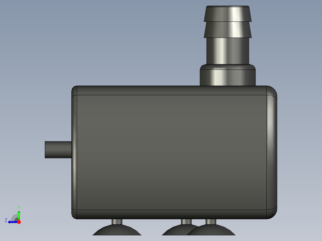 ad 102t-12V 110毫安无刷DC泵右视图