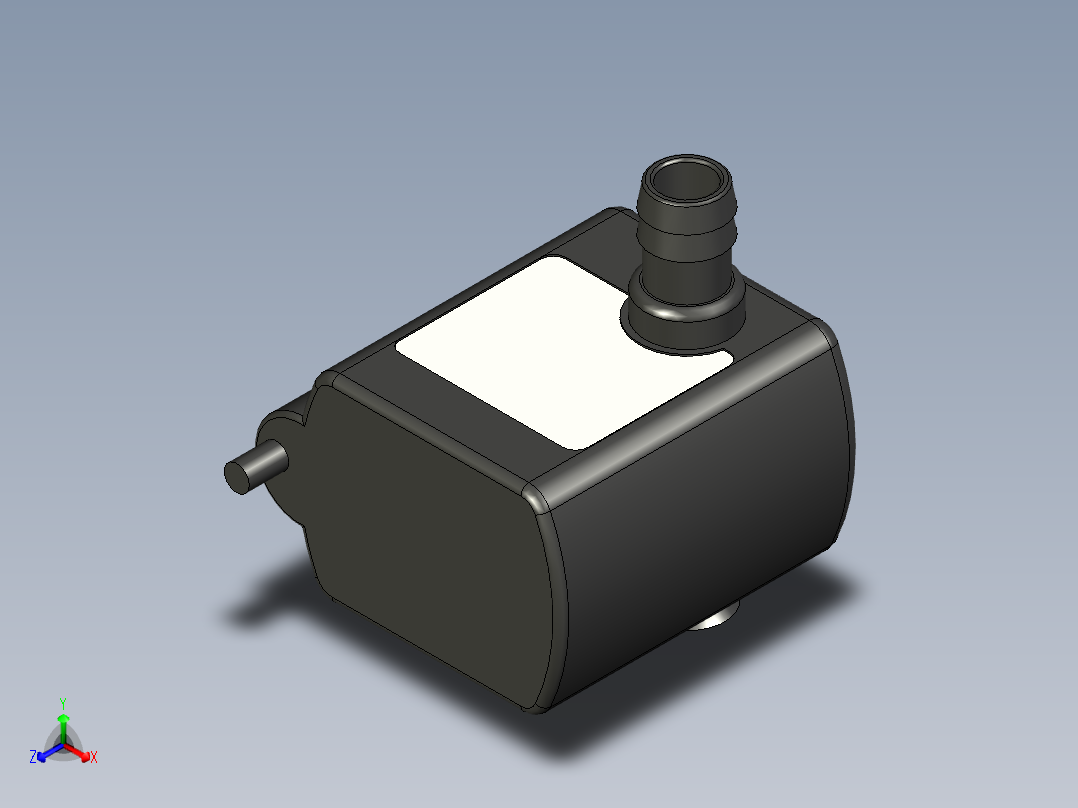 ad 102t-12V 110毫安无刷DC泵正等轴测图