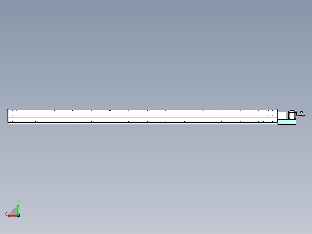 威洛博VBC同步带传动一无尘环境VBC14-L45-S2600-BL-ZP75-C3后视图