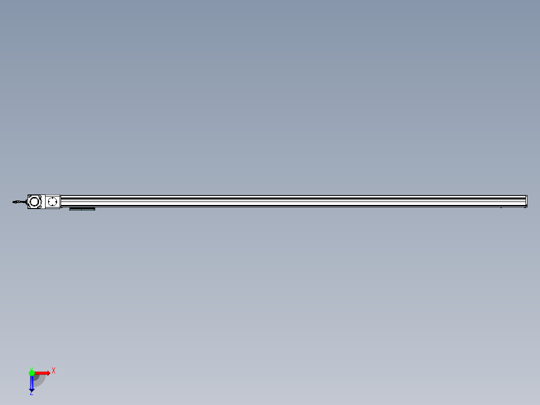 威洛博VBC同步带传动一无尘环境VBC14-L45-S2600-BL-ZP75-C3俯视图