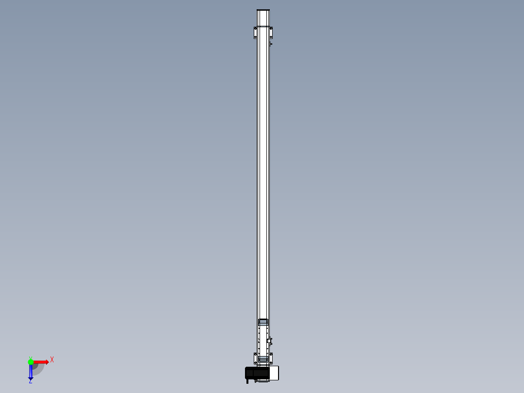 Toyo东佑达直线模组-M65-S-1500-RU-M40-C4俯视图