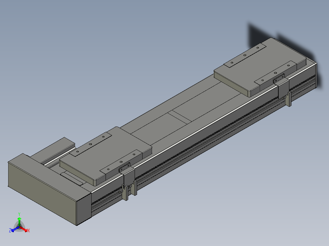 直线模组LHC14-S450-R设计图纸