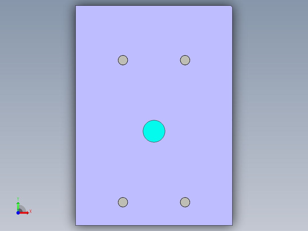 汽车前雾灯壳体全套模具图前视图