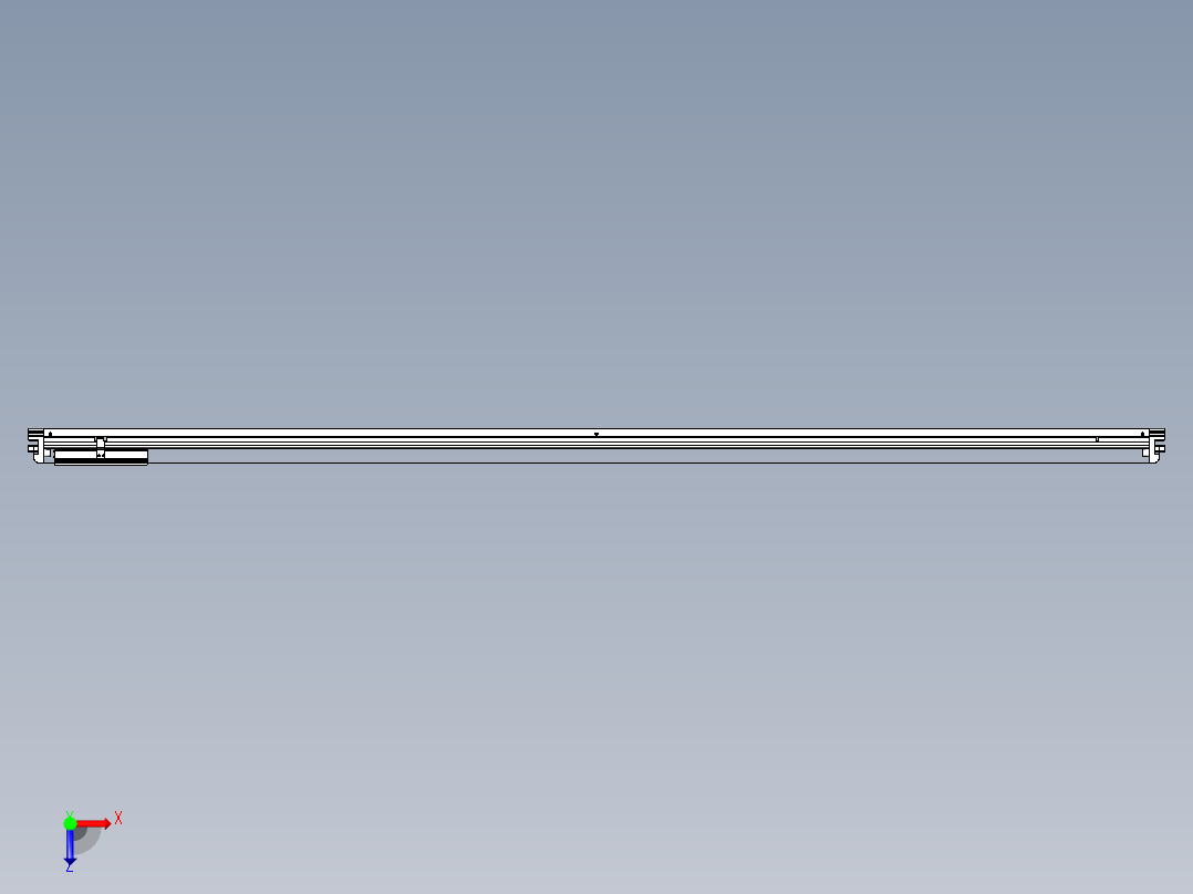 威洛博VL系列直线电机模组-VL14S3-S2250俯视图