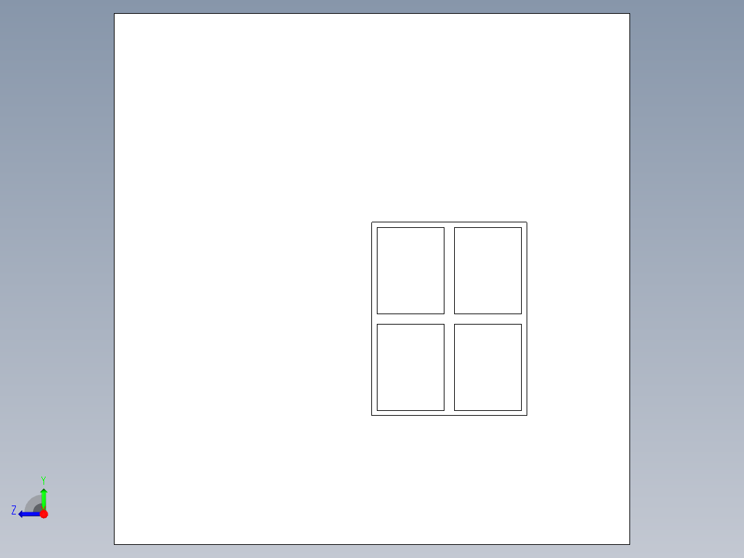 电脑桌-14 STP右视图