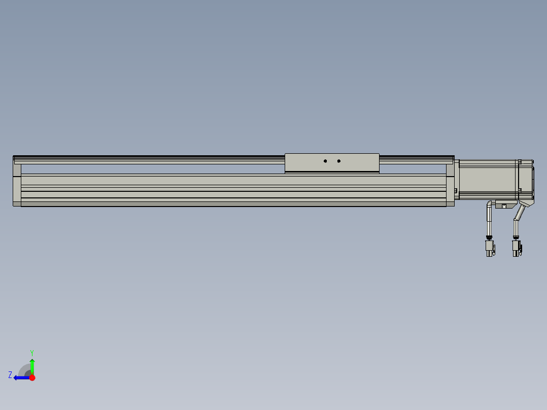 东锦丝杆传动-直线滑台模组DH135-C-L10-S350-BC-P400W-C3右视图
