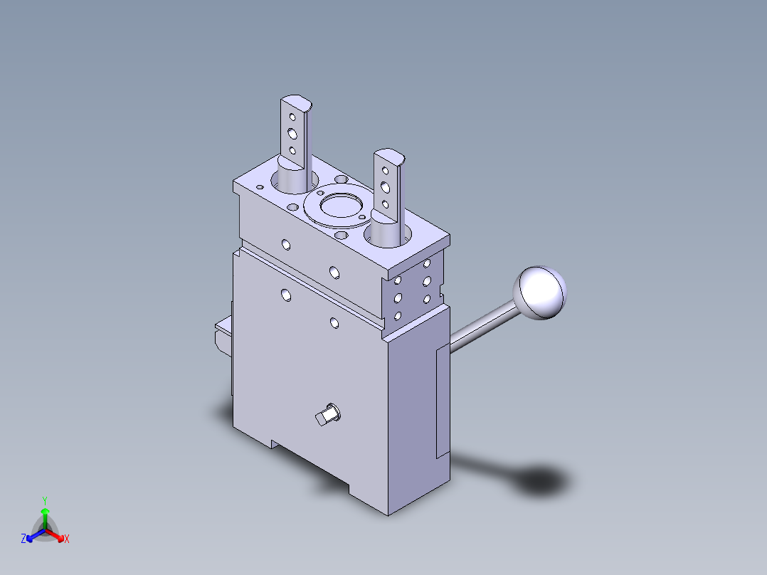 德克斯TUNKERS气缸数模SZVD 50 Z A23正等轴测图