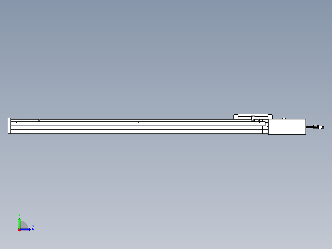 威洛博LB.GB同步带传动--欧规系列LB6A-L65-S900-BR左视图