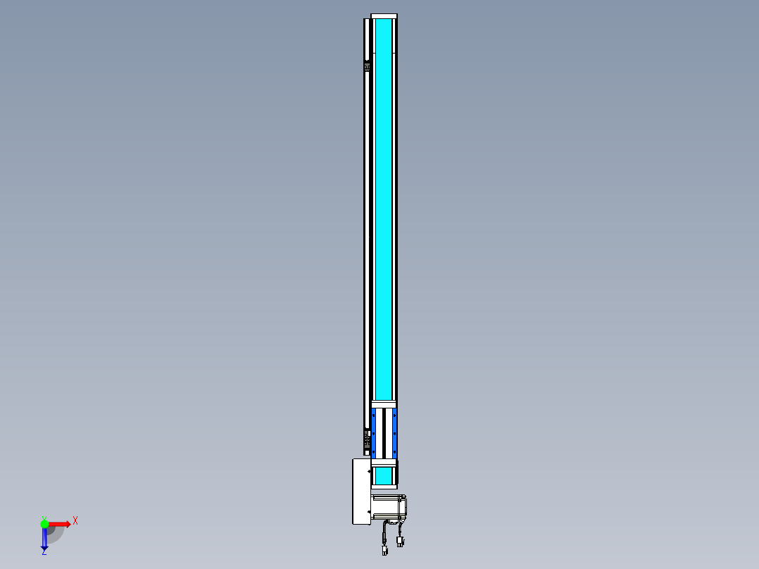 威洛博LB.GB同步带传动--欧规系列LB6A-L65-S900-BR俯视图
