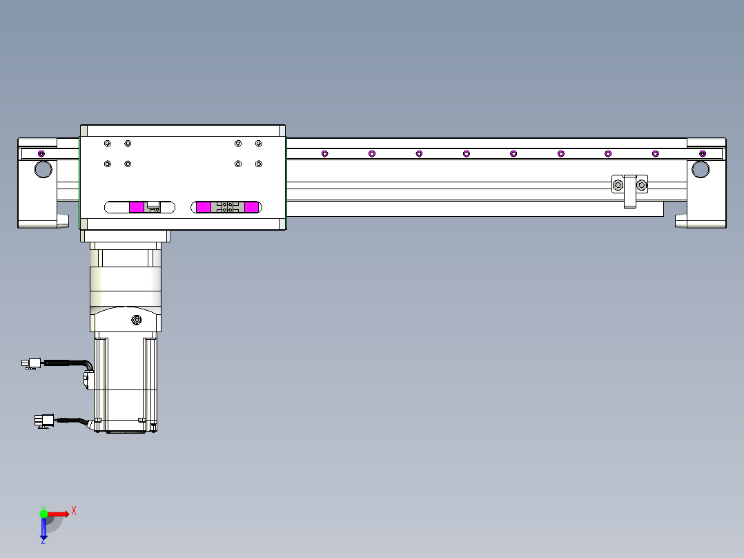 威洛博VG 系列模组VG8Z-L50π-S480-BC-ZP75B-C3-K俯视图