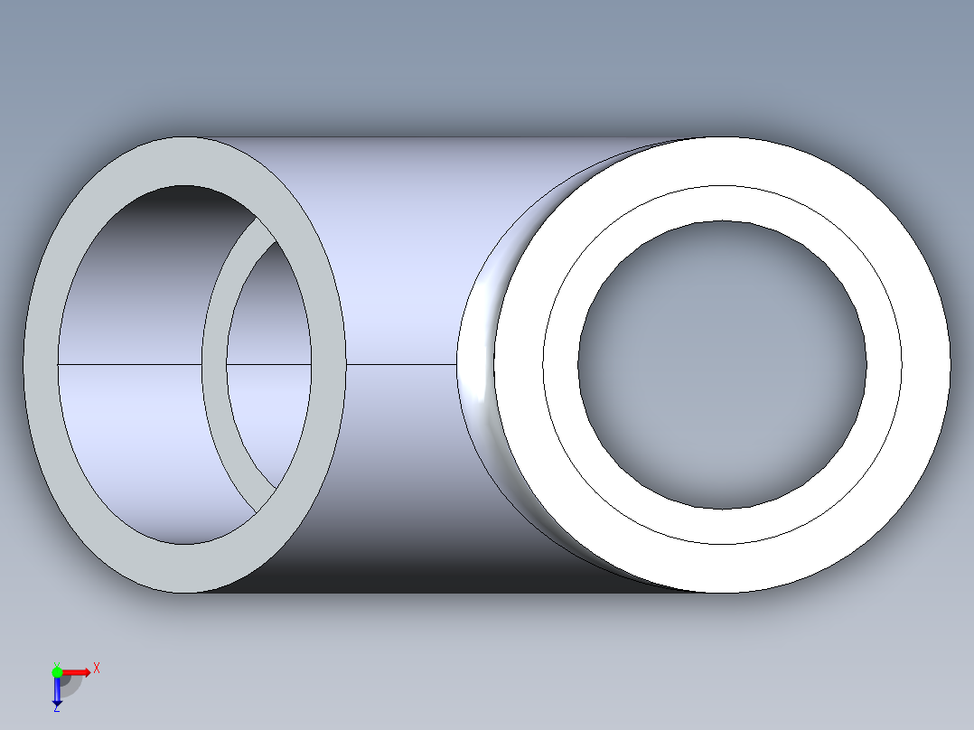 聚氯乙烯配件32-Sch80_45 Wye_SxSxS_870-040_4in俯视图