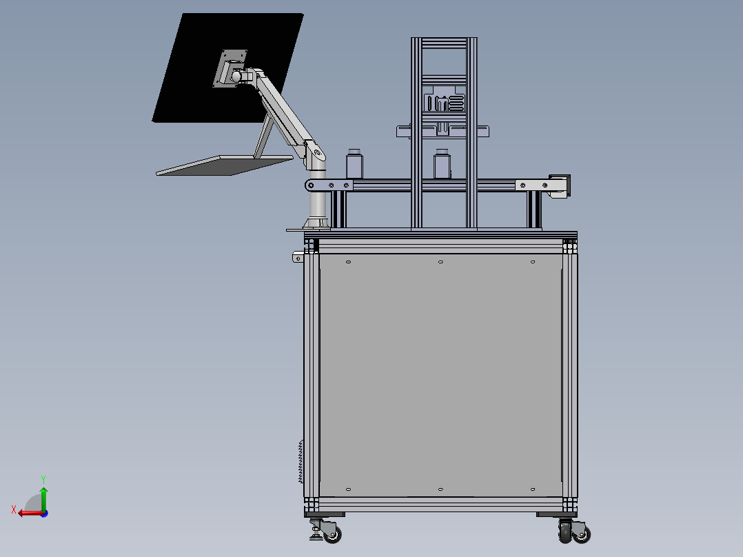 瓶口缺陷视觉检测实训台后视图