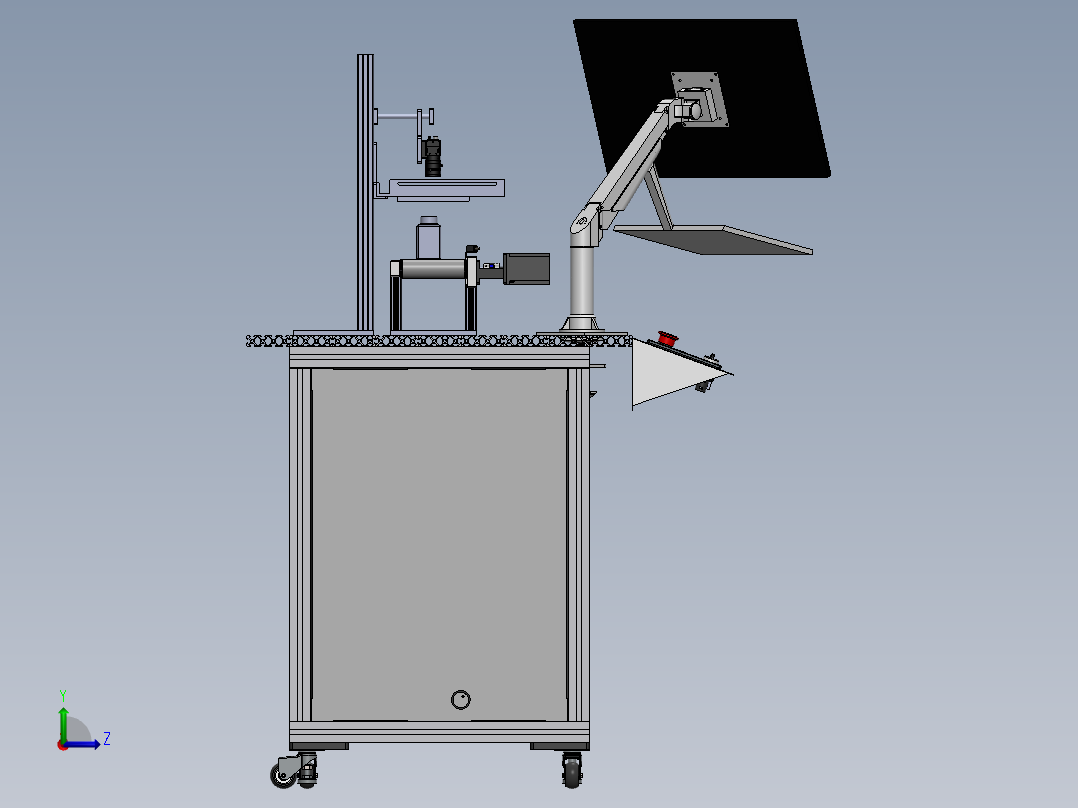 瓶口缺陷视觉检测实训台左视图