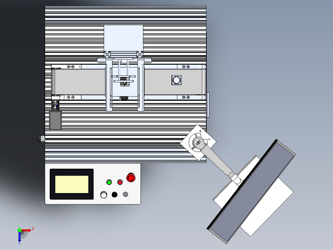 瓶口缺陷视觉检测实训台俯视图