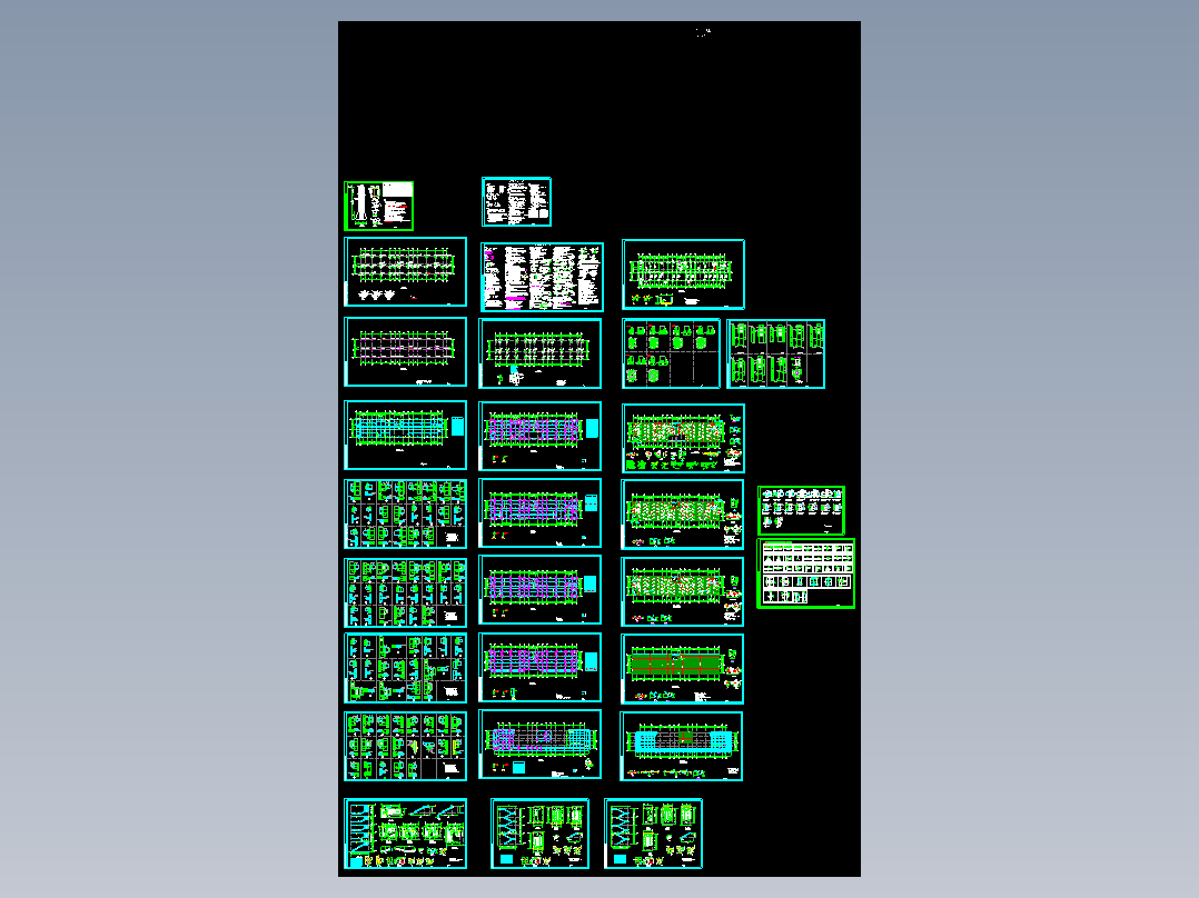 某5层钢结构框架办公楼结构设计施工图