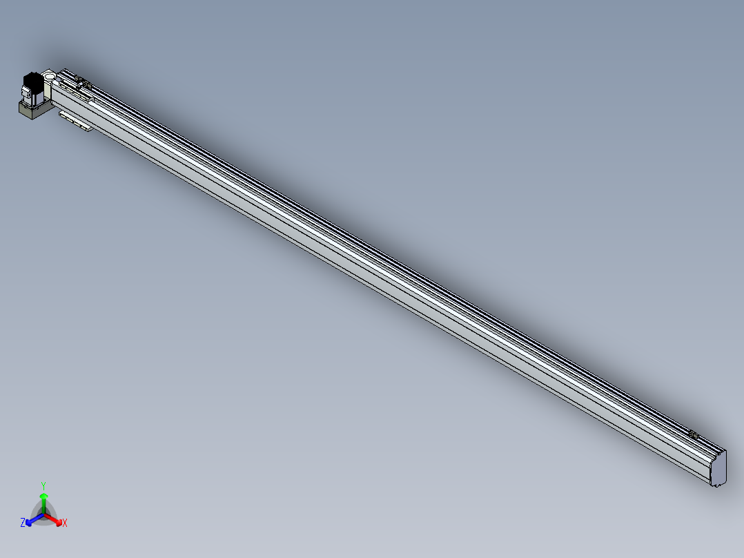 同步带滑台-半封闭B13H-L45-S2900-LU-P40-D3