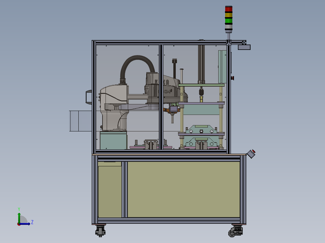 大盖密封性能测试sw20可编辑左视图