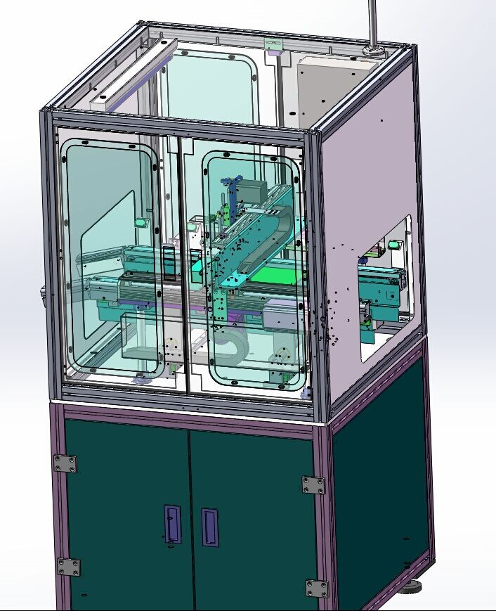 在线式点胶机UV胶硅胶 3D图纸 机械设计素材参考资料3D模型