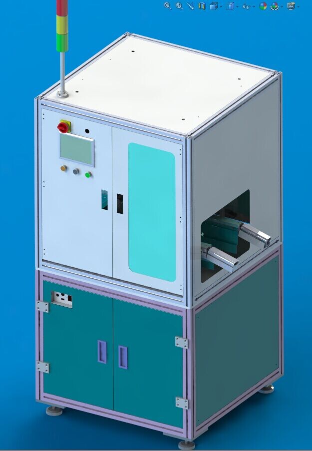 在线式点胶机UV胶硅胶 3D图纸 机械设计素材参考资料3D模型