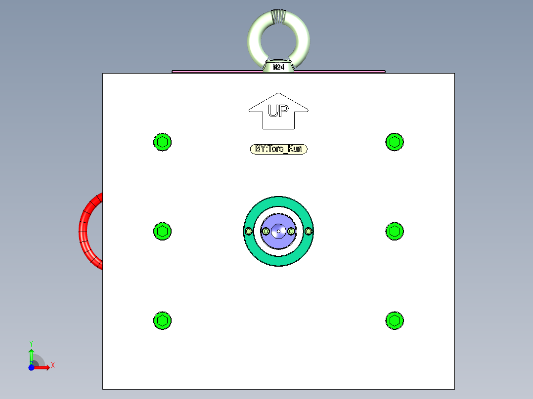 可折叠芯模杯瓶前视图