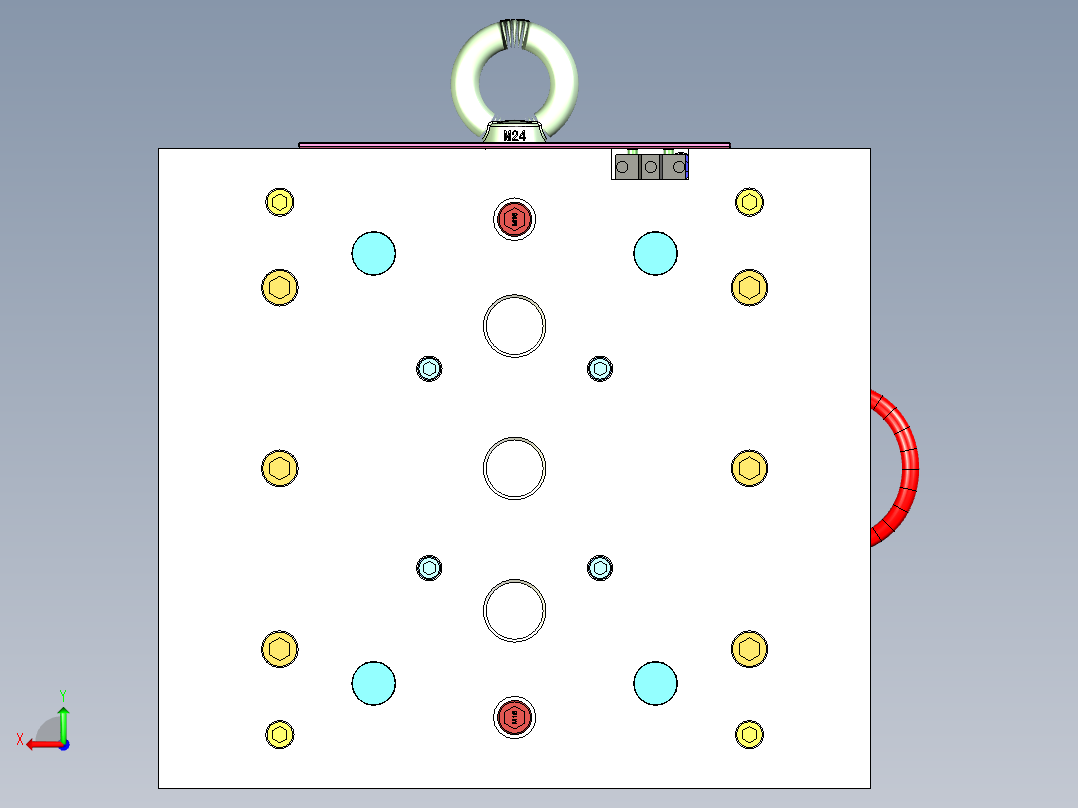 可折叠芯模杯瓶后视图
