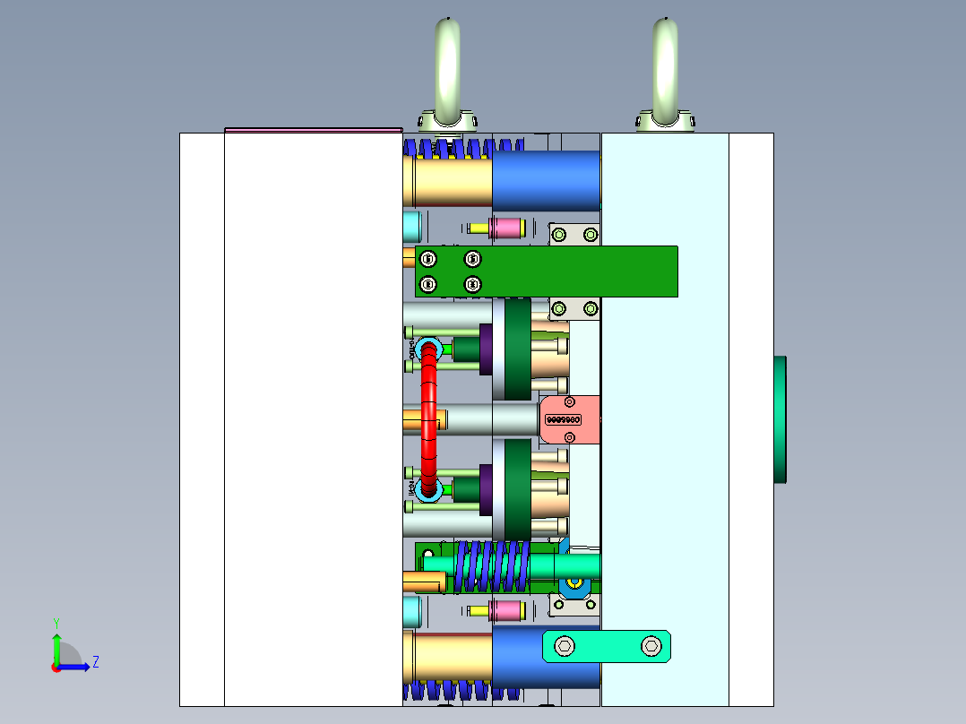 可折叠芯模杯瓶左视图