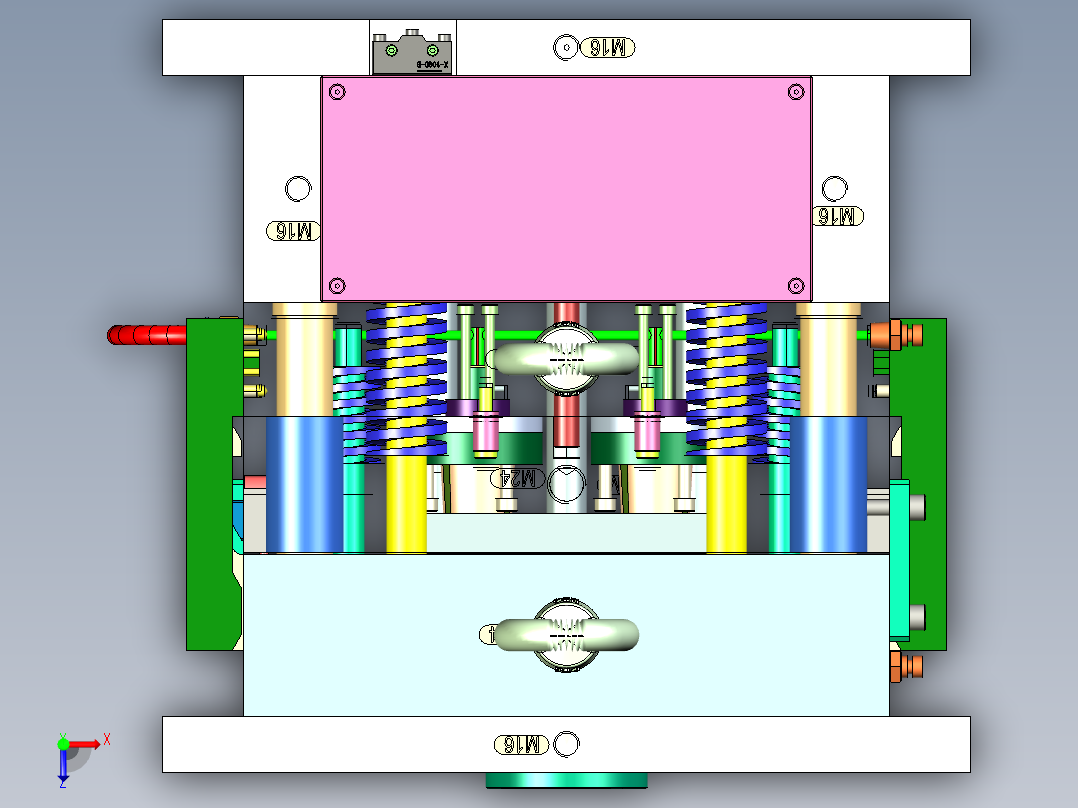 可折叠芯模杯瓶俯视图