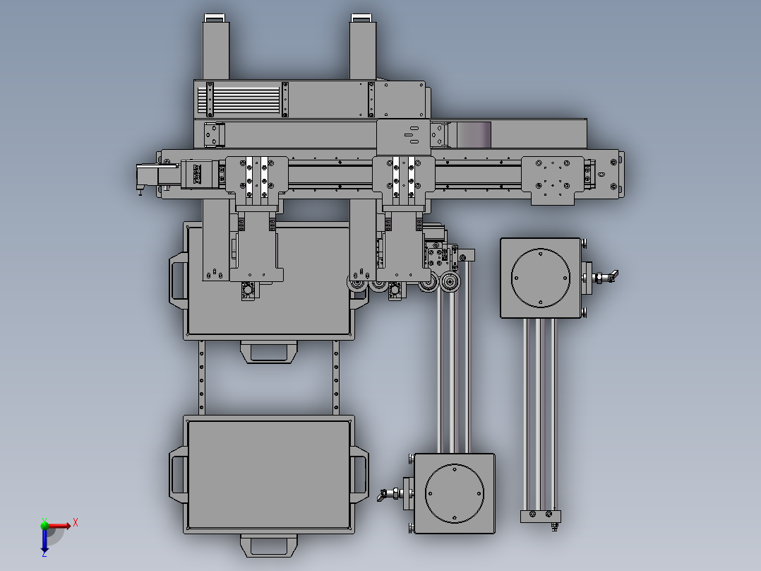 剔除机构俯视图