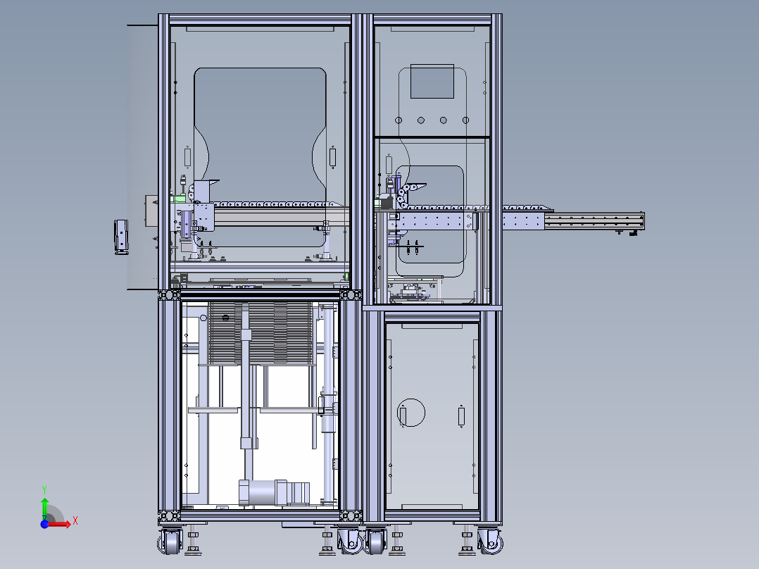 LAM Loader上料设备sw18可编辑前视图