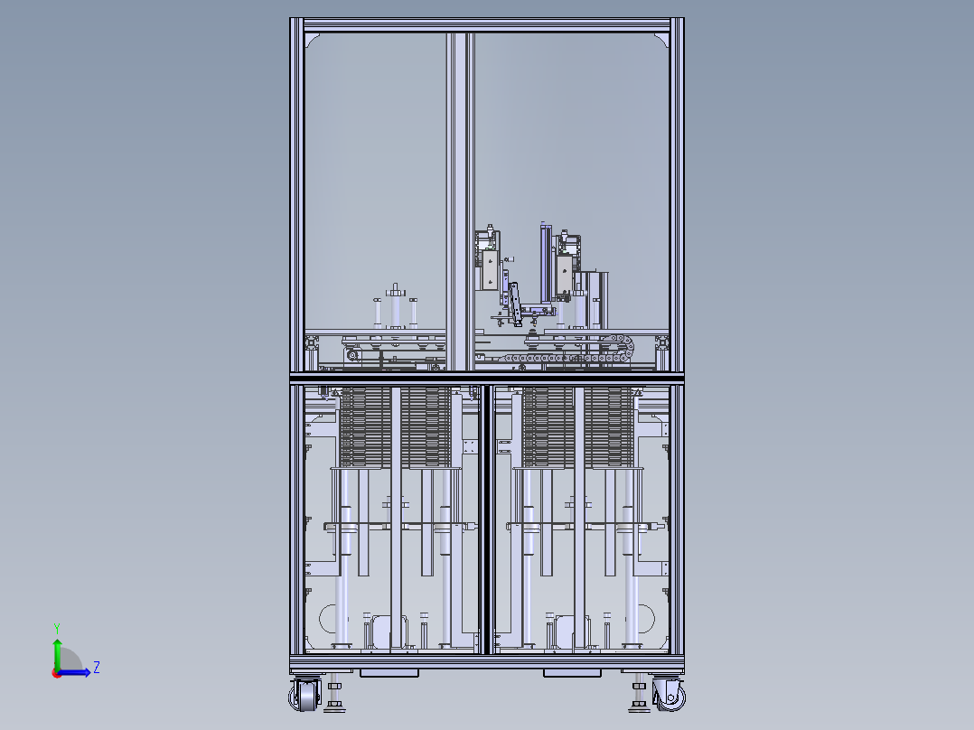 LAM Loader上料设备sw18可编辑左视图