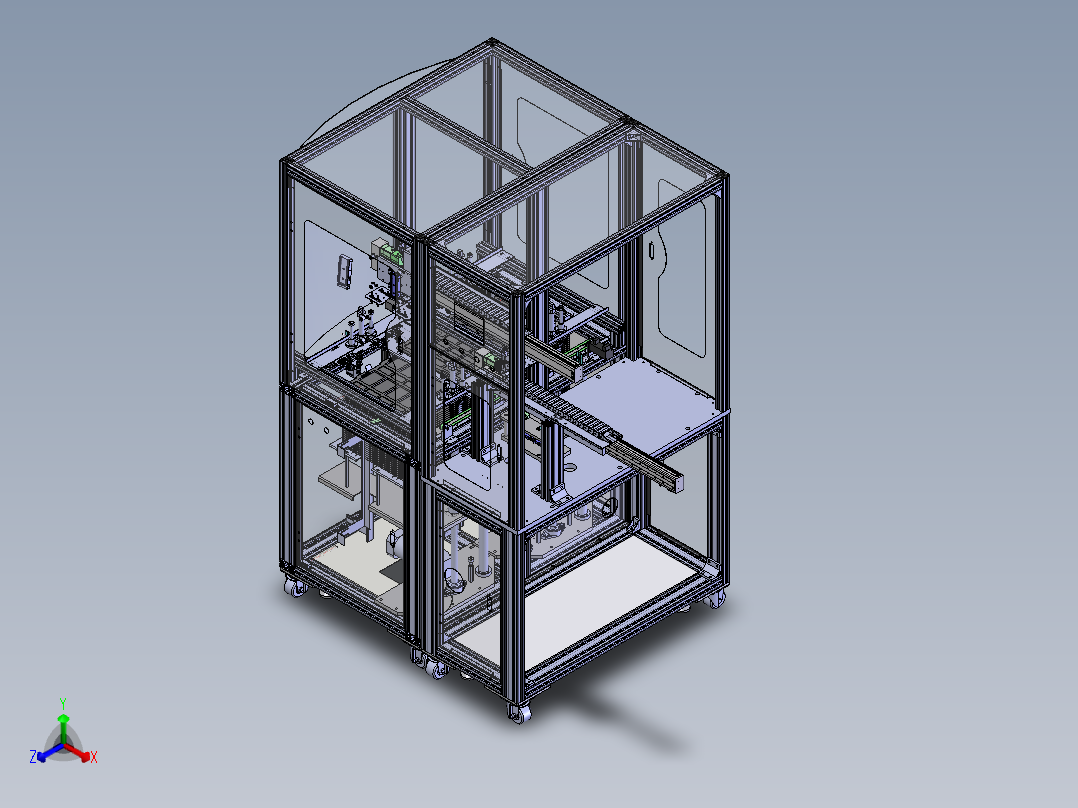 LAM Loader上料设备sw18可编辑正等轴测图