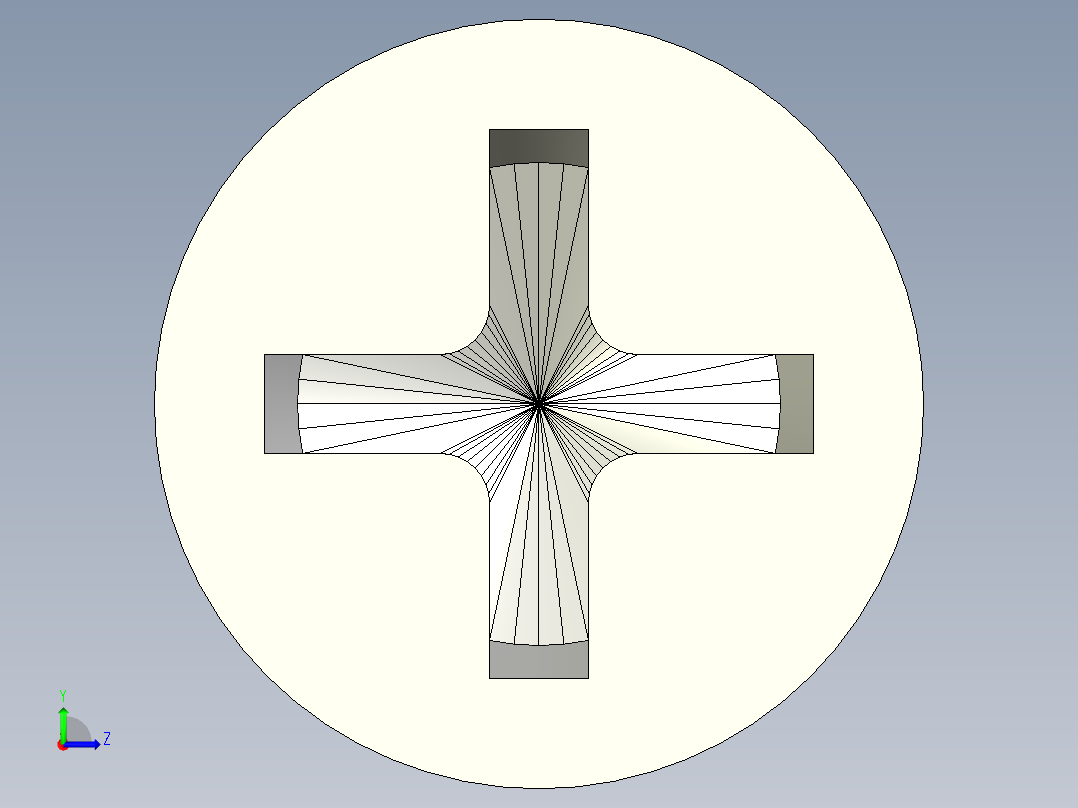 沉头螺钉-Screw_-M14-L50_33-28-20-45_-Cross_Countersunk.stp左视图