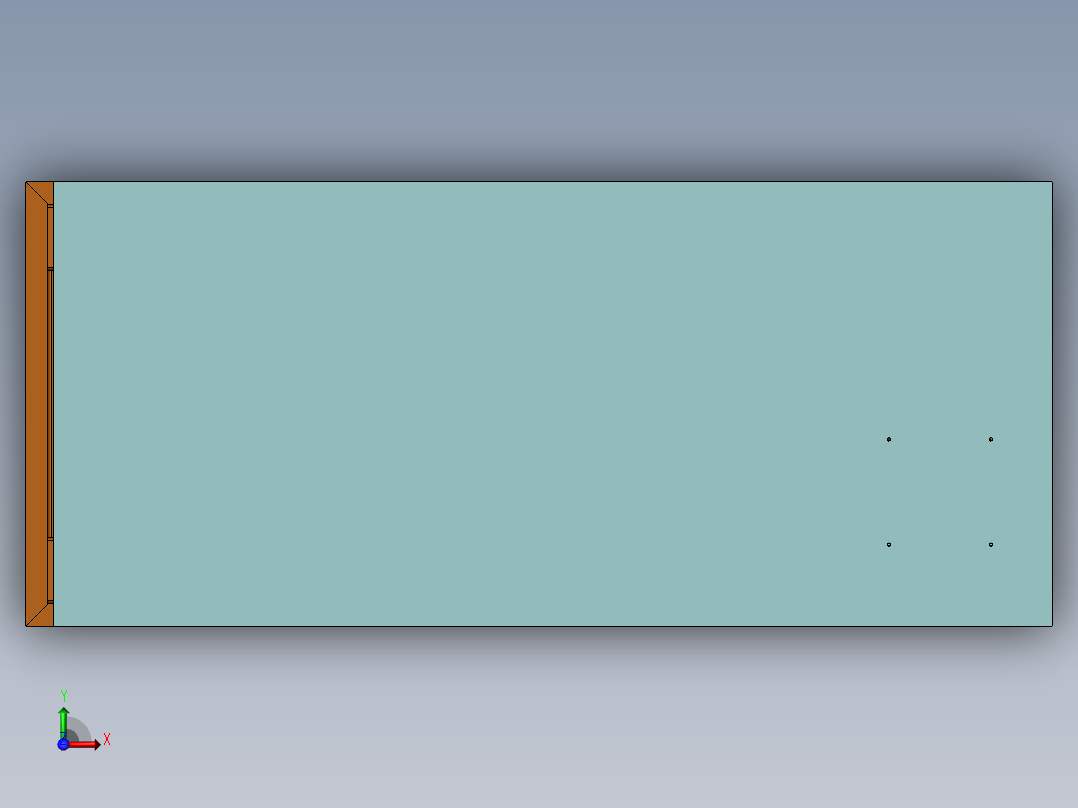 自锁固定机前视图