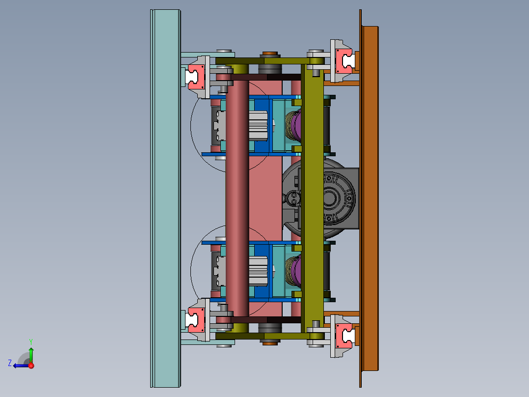 自锁固定机右视图