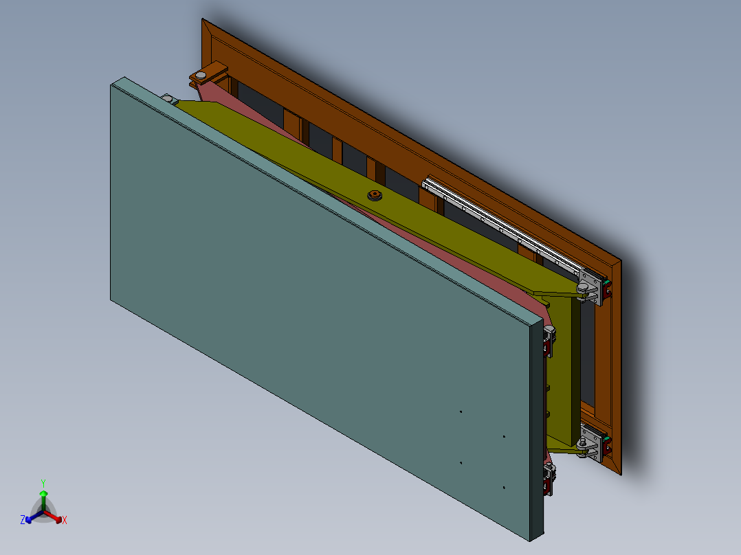 自锁固定机正等轴测图