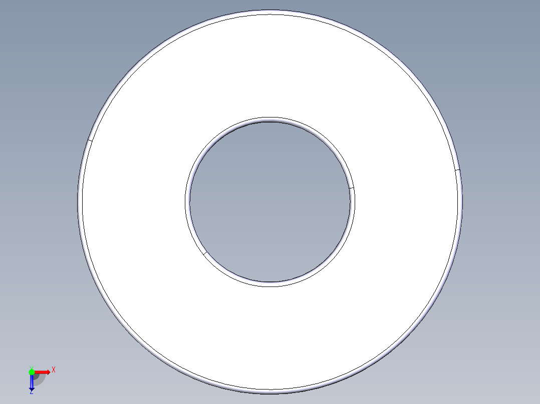 平面推力球轴承51100俯视图