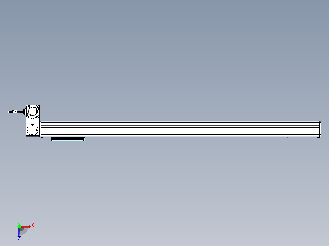威洛博VBC同步带传动一无尘环境VBC14-L45-S1050-BLD-ZP40-C3俯视图