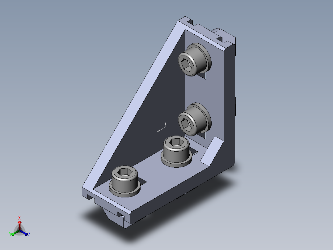 铝型材及其附件3.21.30.3060.STA正等轴测图