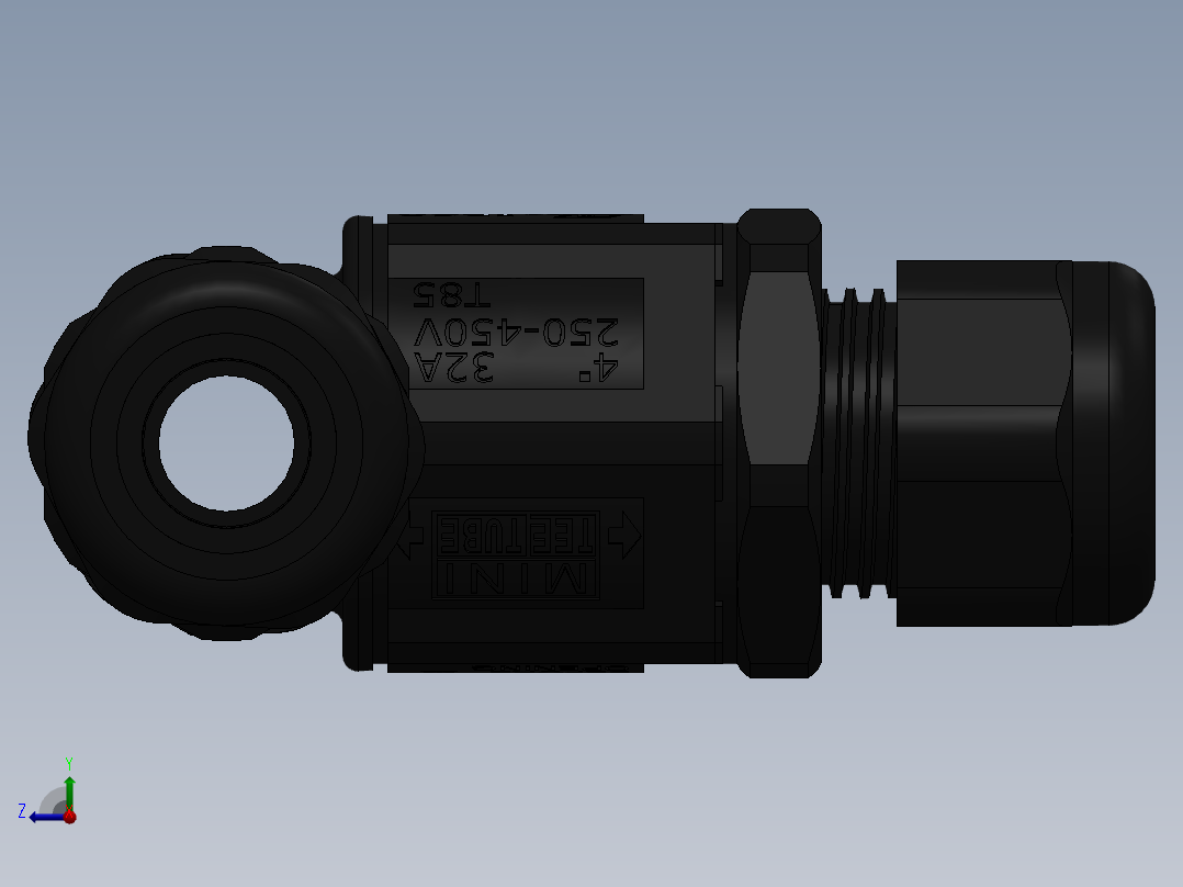 THB.390.C3B连接器右视图