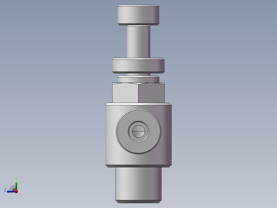 节流阀PSL401A（1分4厘）右视图