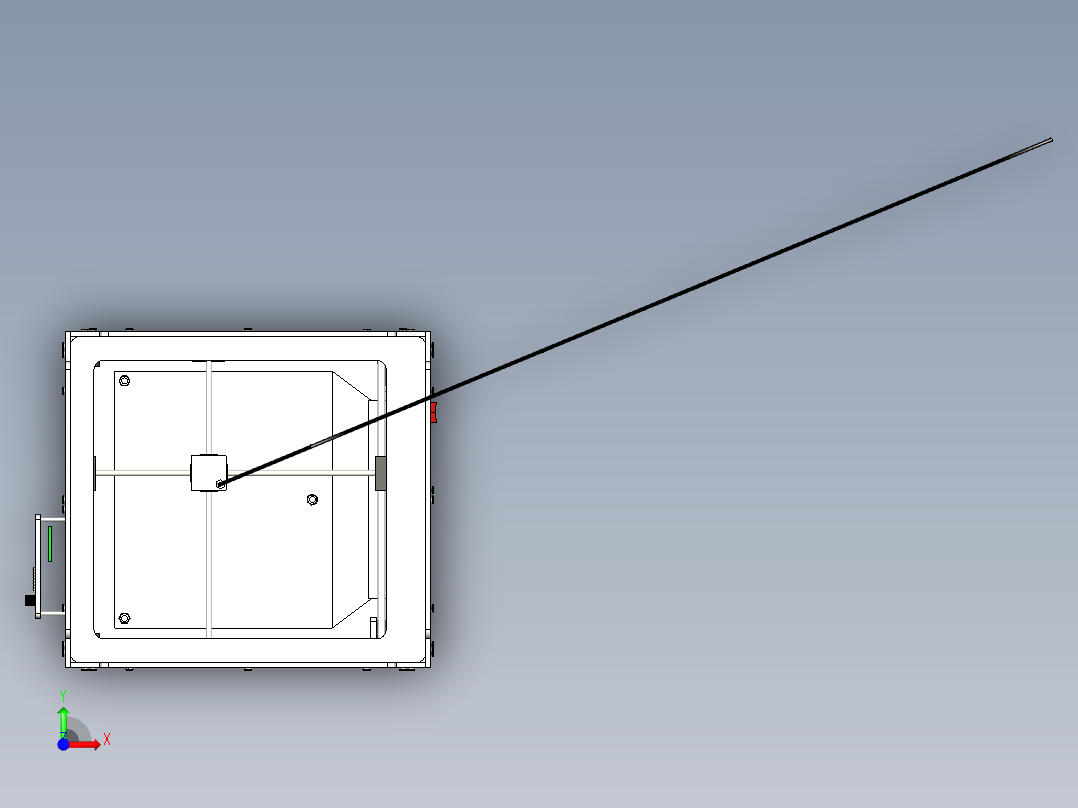 3D打印机总装图前视图