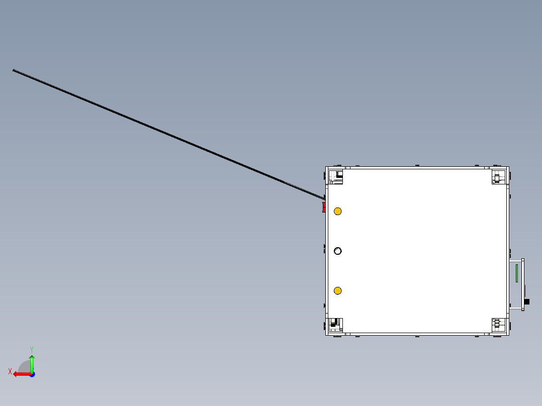 3D打印机总装图后视图