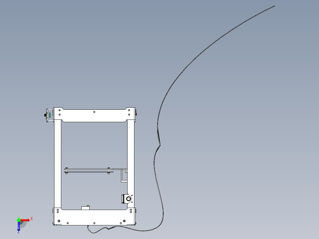 3D打印机总装图俯视图
