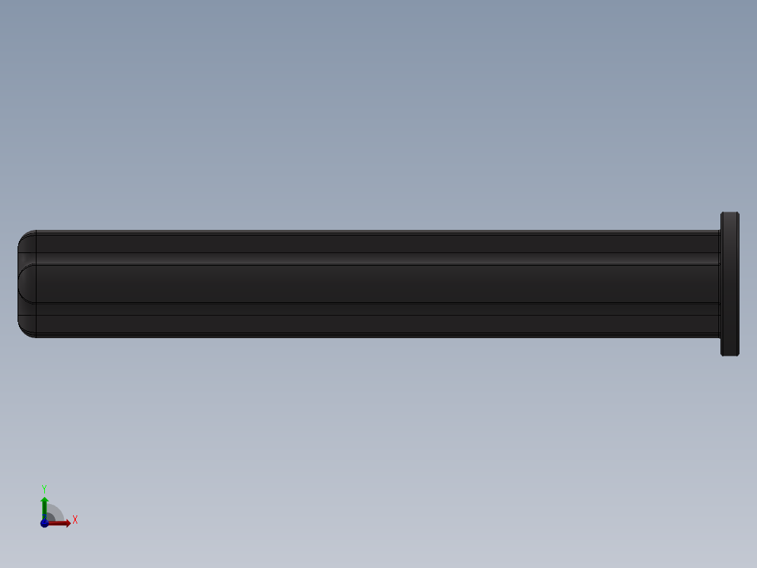 乐高机械组车桥-87083 DkStone Technic Axle 4 with Stop.SLDPRT前视图