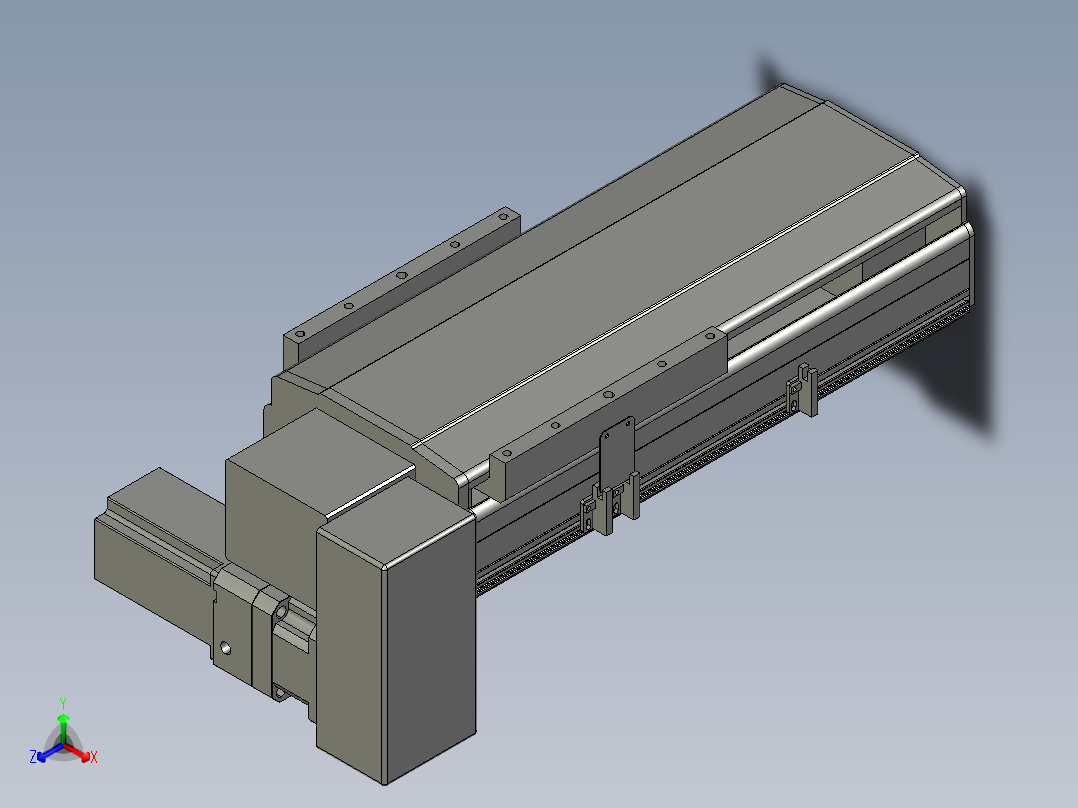 直线模组LHB21-L40-S150-RD设计图纸正等轴测图