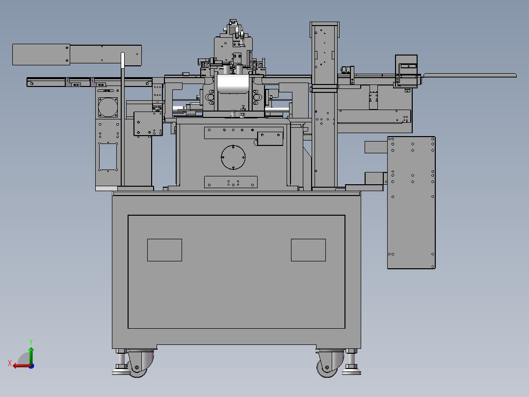 凸轮插针机后视图