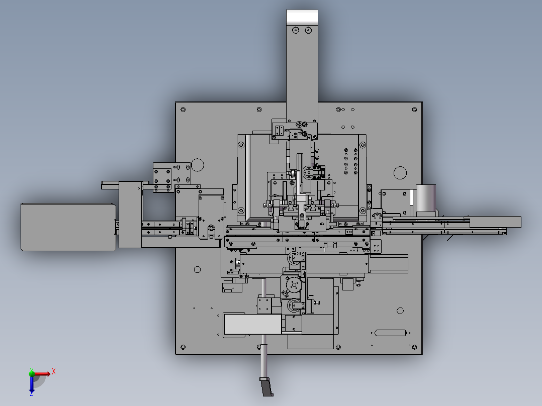 凸轮插针机俯视图