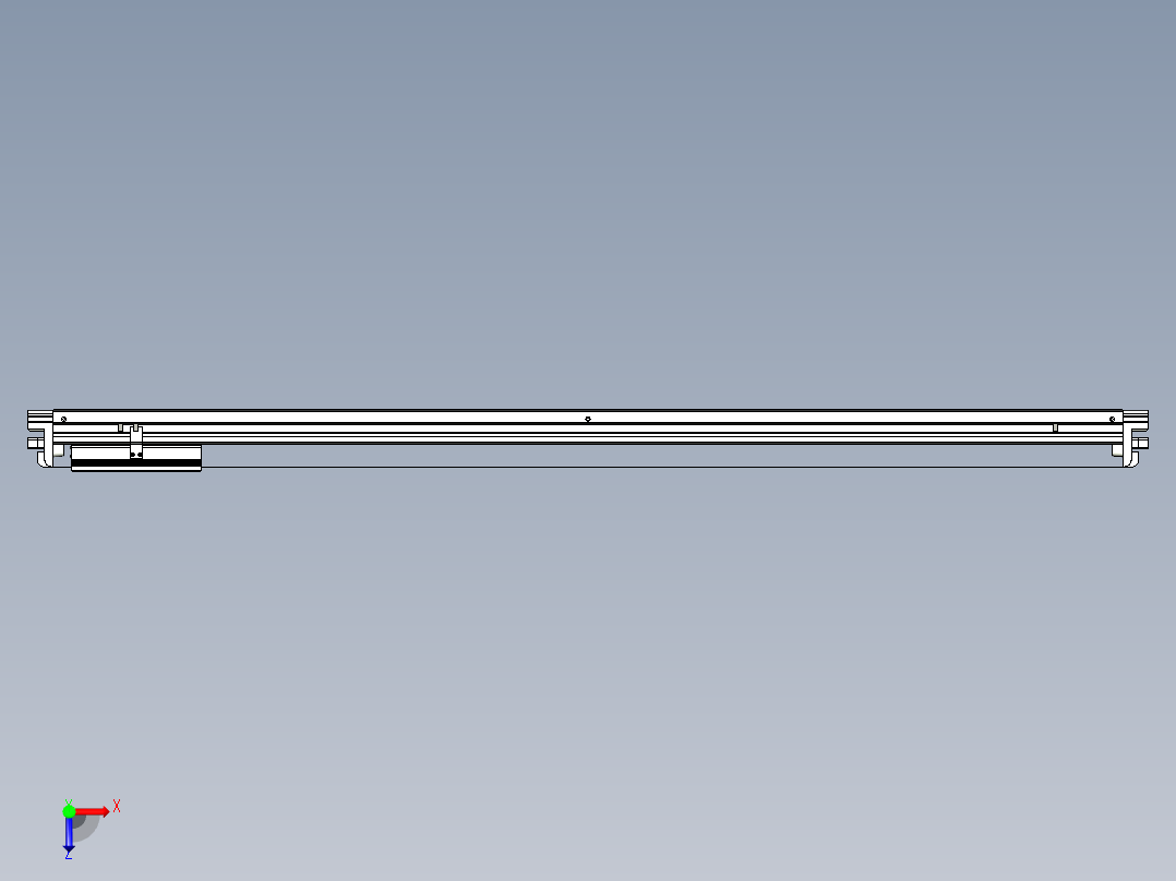 威洛博VL系列3d模型模组VL14S2Y-S1250俯视图