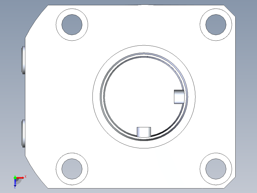 KOSMEKLHA0750-GL-F多系列多零件图纸模型俯视图